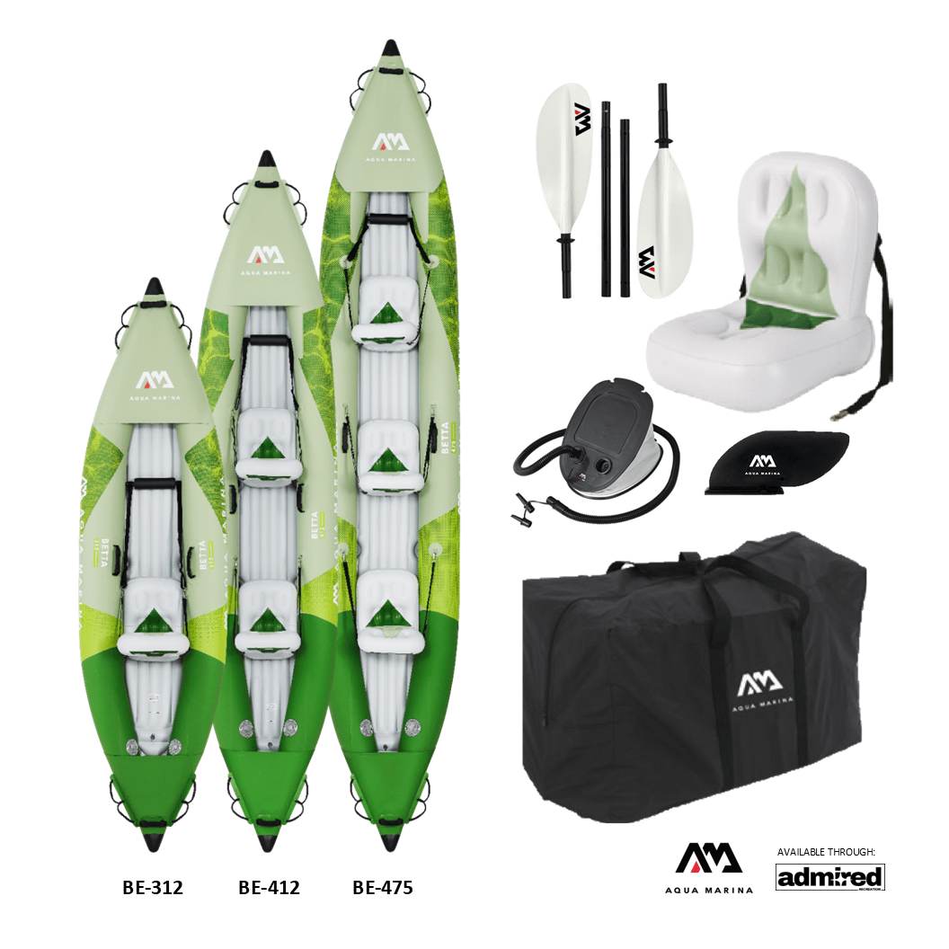 Aqua Marina Betta Inflatable Kayak & Canoe 15'7" BE - 475 - Admired Recreation