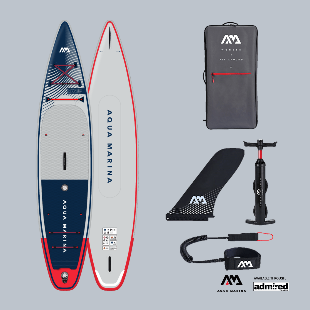 Aqua Marina Hyper (Navy) Inflatable SUP 12'6" BT - 23HY02 - Admired Recreation