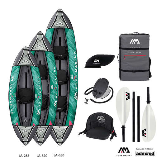 Aqua Marina Laxo Inflatable Kayak & Canoe 12'6" LA - 380 - Admired Recreation