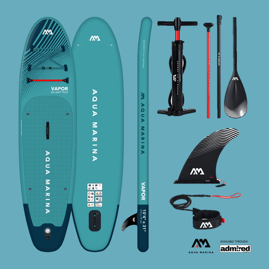 Aqua Marina Vapor (Aqua Splash) Inflatable SUP 10'4" BT - 23VAP - Admired Recreation