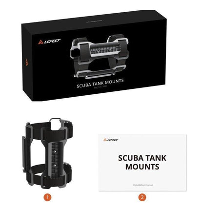 LEFEET S1 Pro Scuba Tank Mounts - Admired Recreation