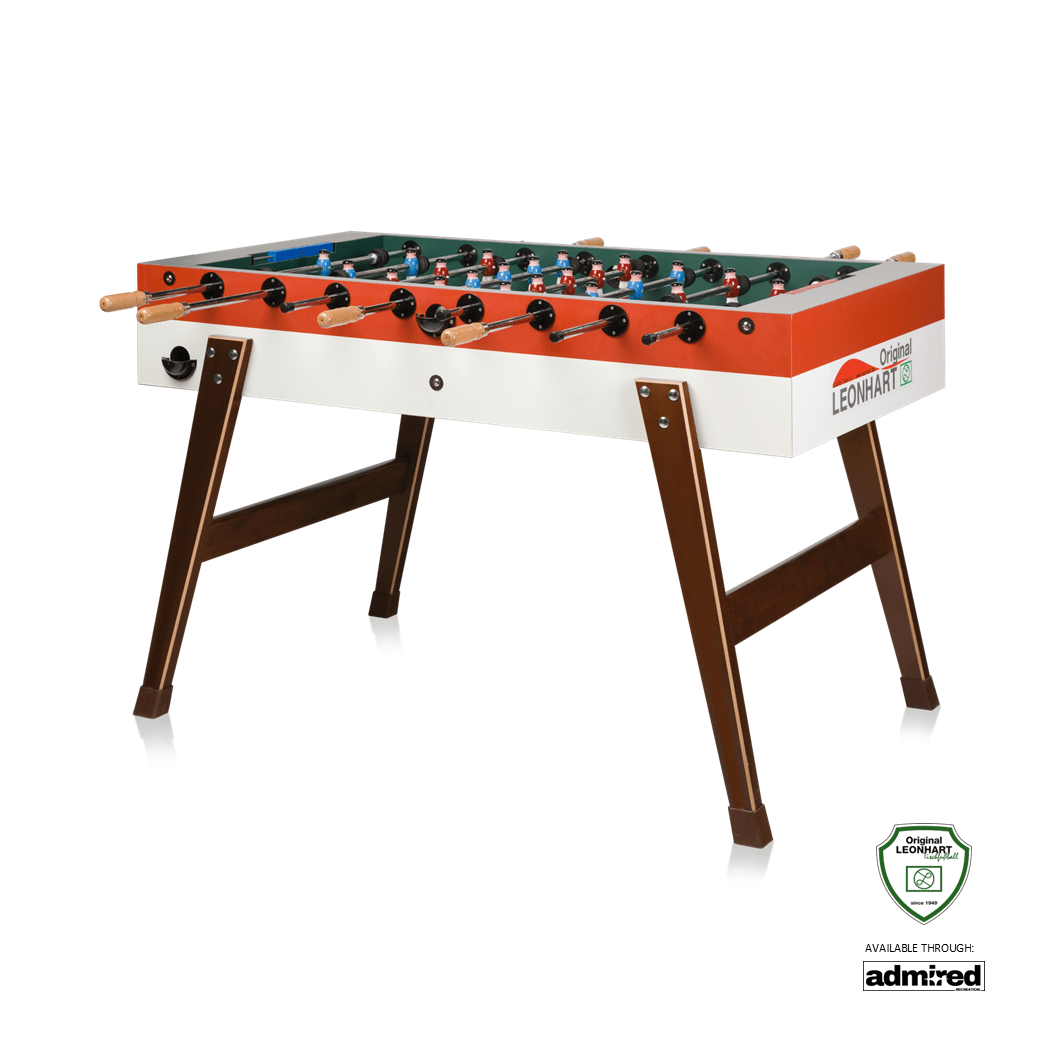 Leonhart Tournament Retro 4'8.3''x2'5.1'' Indoor Foosball Table - Admired Recreation