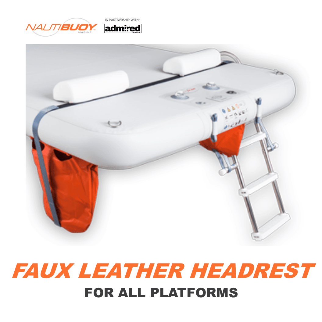 Nautibuoy Marine Faux Leather Headrest (Pair) - Admired Recreation