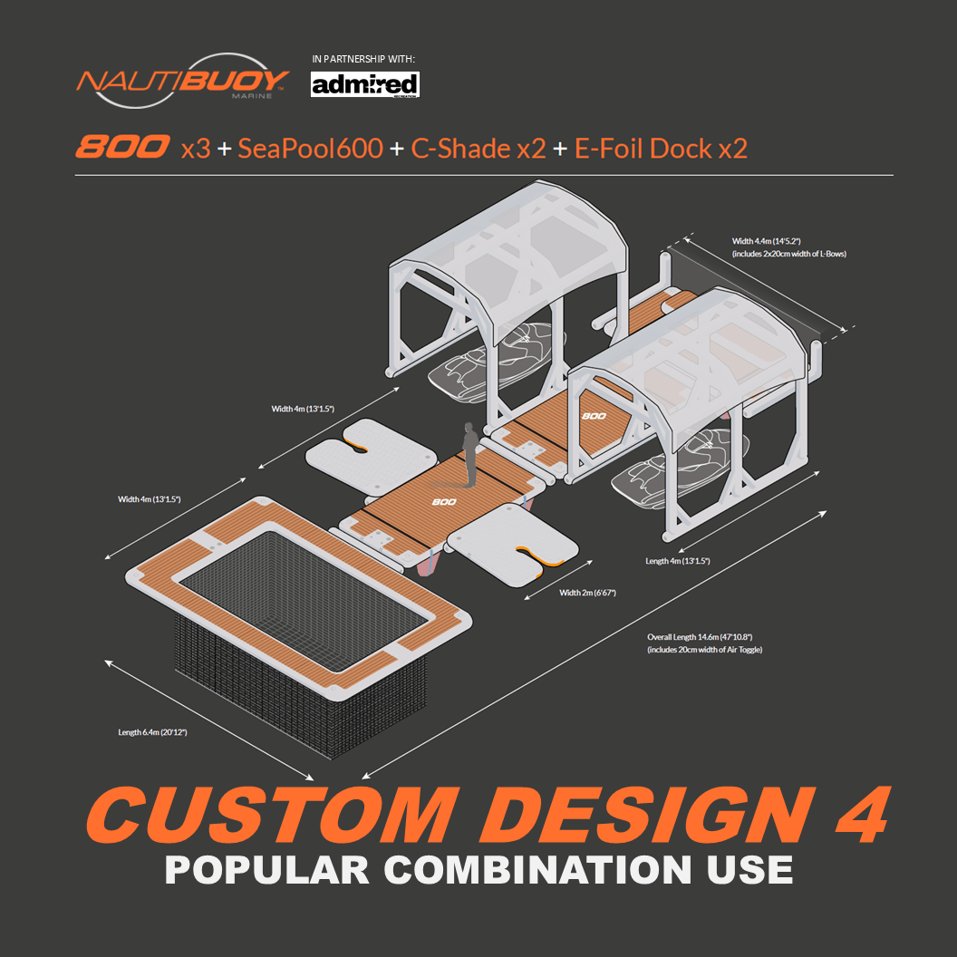 Nautibuoy Marine Inflatable Floating Custom Design Platforms - Admired Recreation