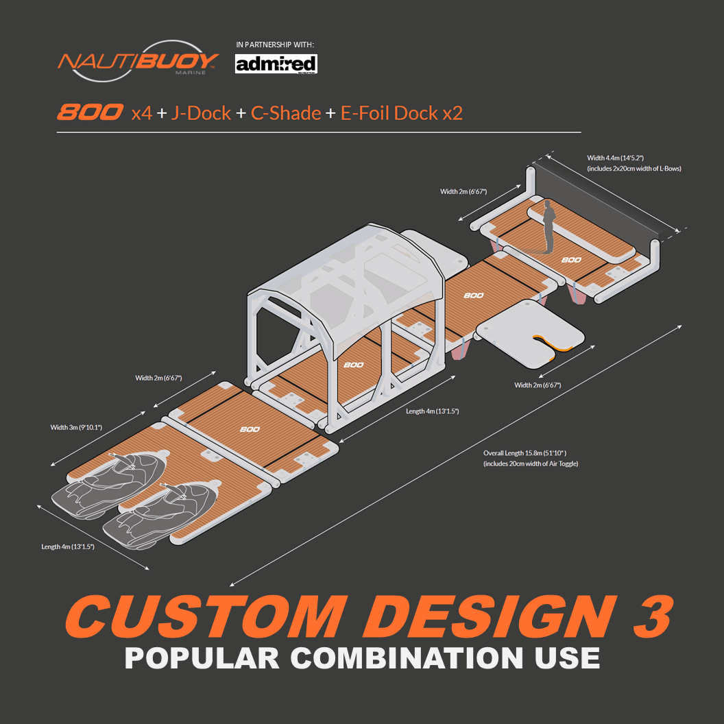 Nautibuoy Marine Inflatable Floating Custom Design Platforms - Admired Recreation