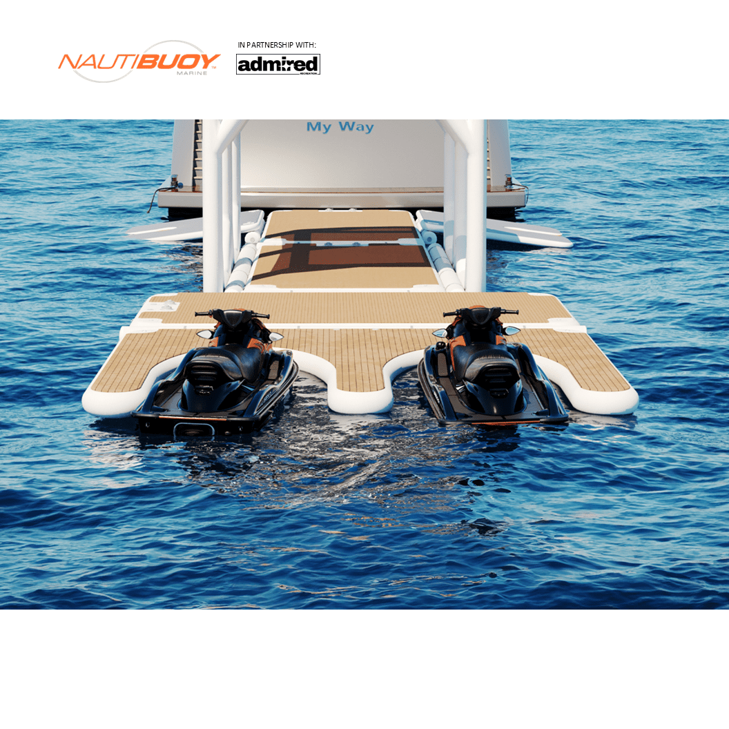 Nautibuoy Marine Inflatable Floating Custom Design Platforms (800, J - Dock, C - Shade, E - Foil Dock, Long Step, LBows, Air Toggles) - Admired Recreation