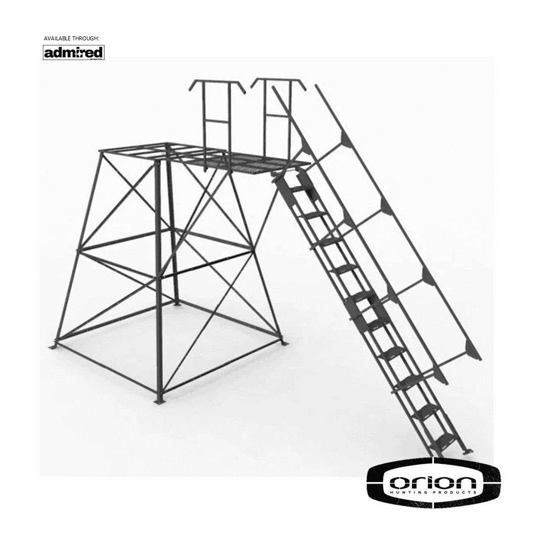 Orion Hunting 10ft Stair Deer Stand Product Detail 1 - Admired Recreation