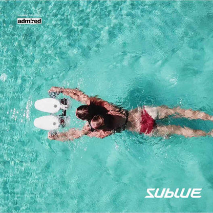 A woman using sublue tini with dual motor in snorkeling - Admired Recreation