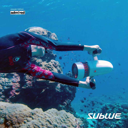 Sublue Tini Scooter used by a Woman in snorkeling - Admired Recreation