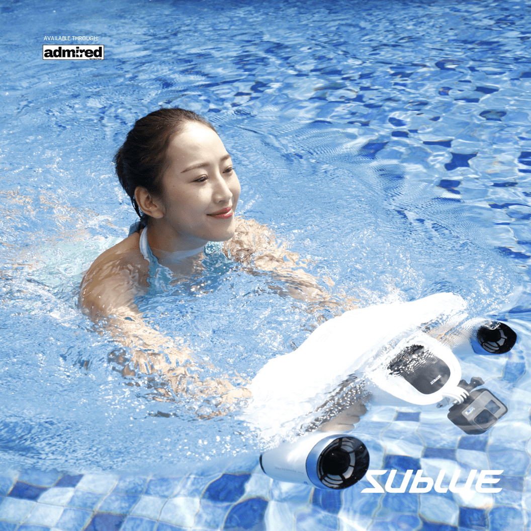 Sublue Whiteshark MIX Underwater Scooter Product-in-use 4 - Admired Recreation