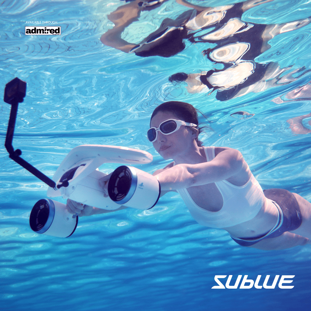 Sublue Whiteshark MIX Underwater Scooter Product-in-use 5 - Admired Recreation