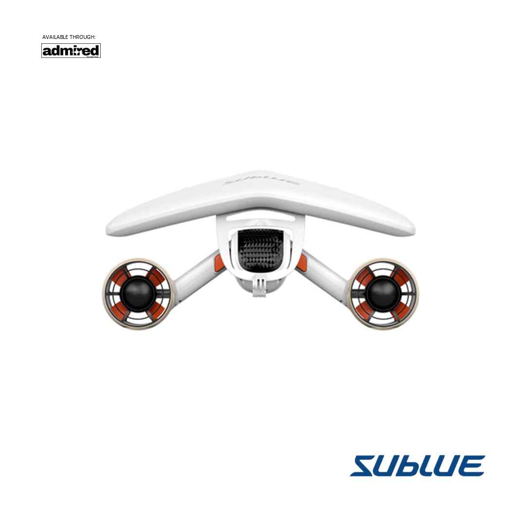 SUBLUE MixPro underwater scooter front view with dual thrusters