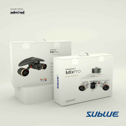 Sublue MixPro underwater scooter packaging with sleek design.