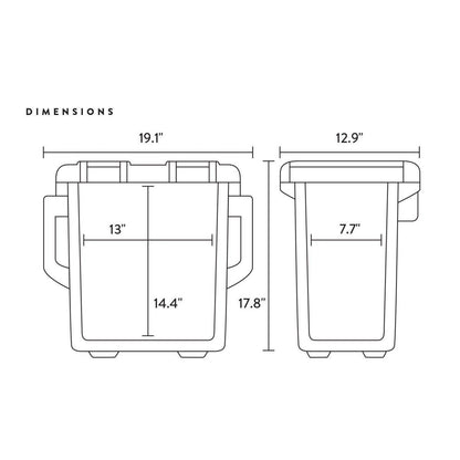 Vibe Kayaks 20 qt Cooler - Admired Recreation